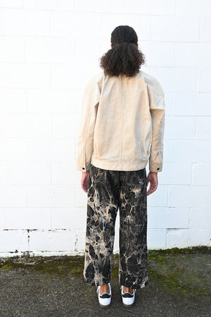 Denim Bleach Shadow Trousers