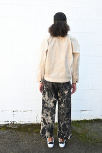 Denim Bleach Shadow Trousers