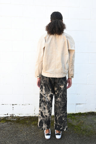 Denim Bleach Shadow Trousers
