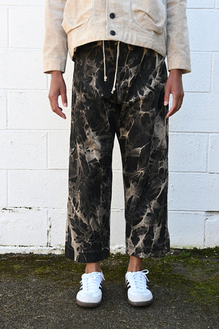 Denim Bleach Shadow Trousers