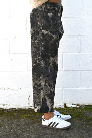 Denim Bleach Shadow Trousers