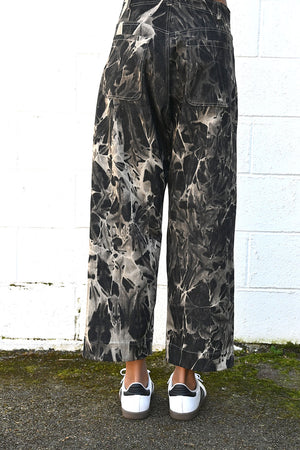 Denim Bleach Shadow Trousers
