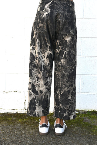 Denim Bleach Shadow Trousers