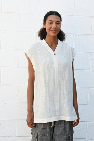 Oversized Mesh Sleeveless Top