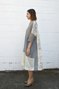 L Mocha Check Dress