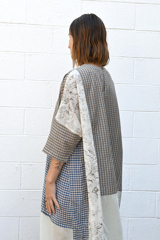 L Mocha Check Dress