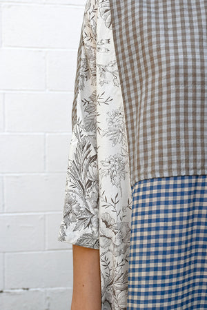 L Mocha Check Dress