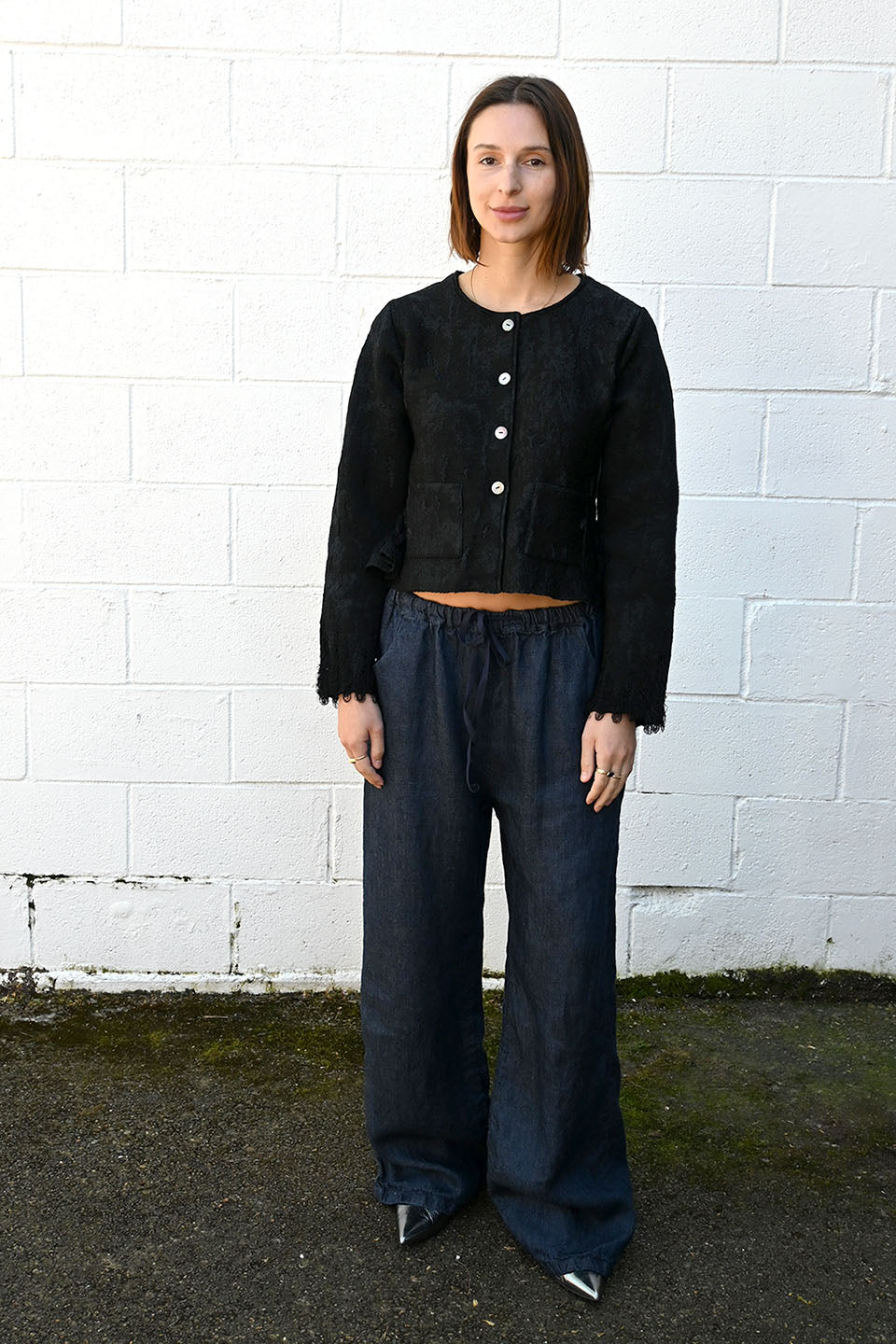 P1937 Linen Denim Pants