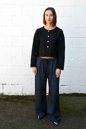 P1937 Linen Denim Pants