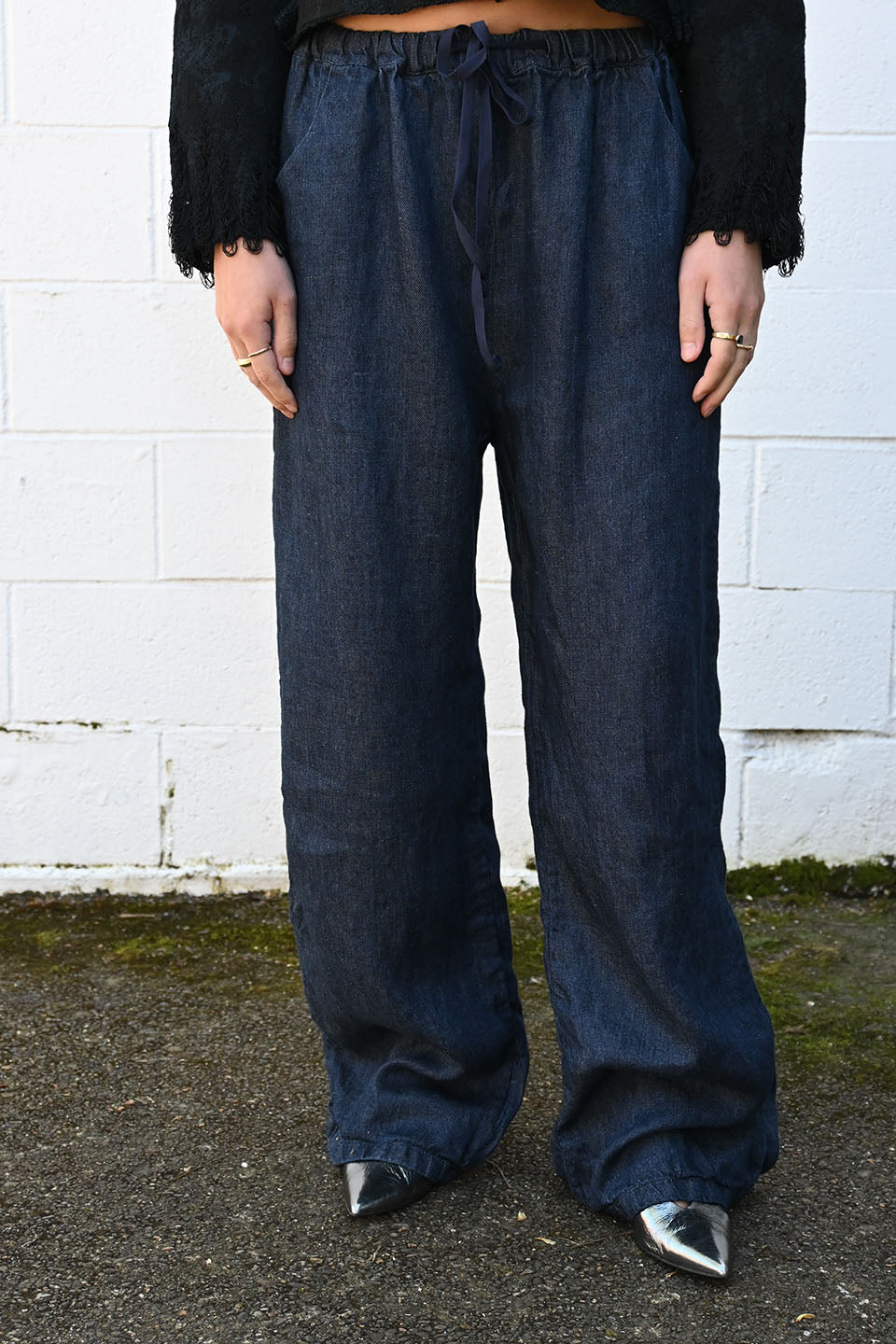 P1937 Linen Denim Pants