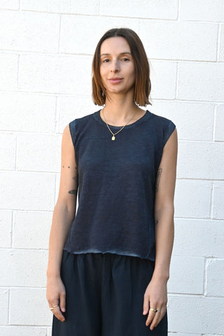 Sleeveless Top Navy