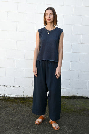 Sleeveless Top Navy