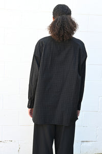 Grid Shirt Pullover