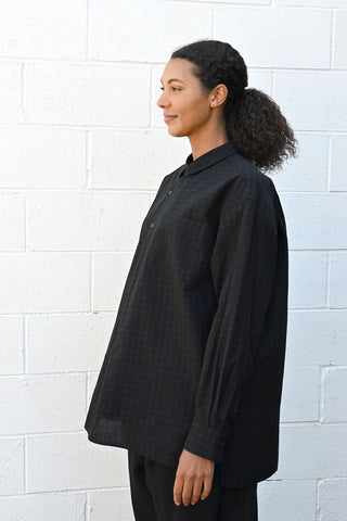 Grid Shirt Pullover