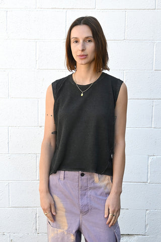 Sleeveless Top Grey