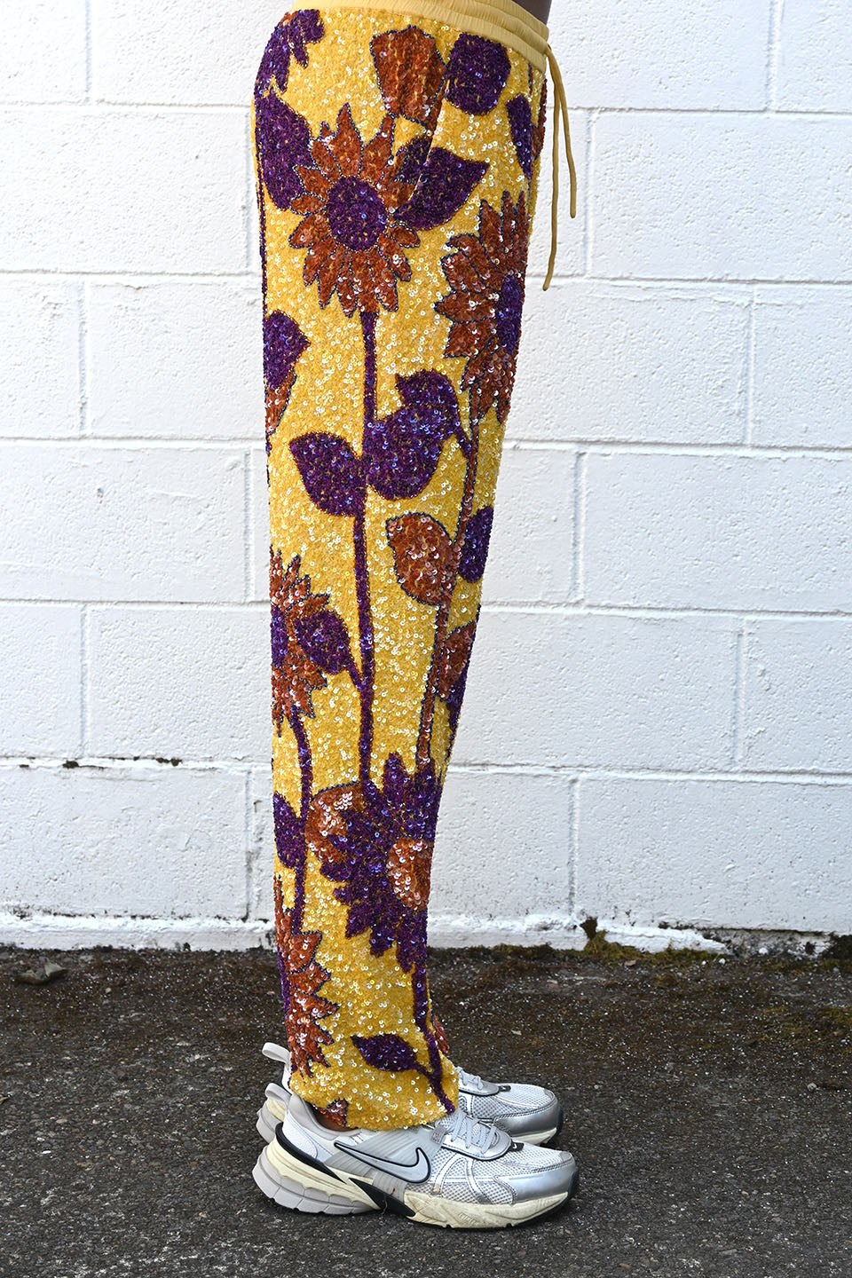 Sequin Sunflower Trousers