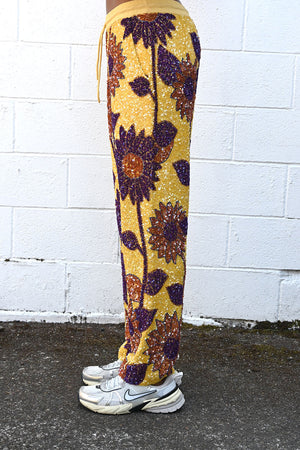 Sequin Sunflower Trousers