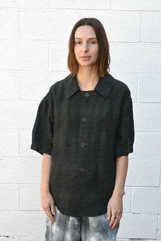 Gradation Linen Coat Shirt