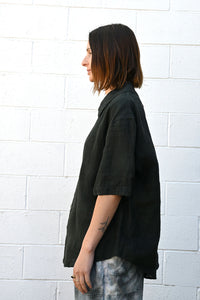 Gradation Linen Coat Shirt