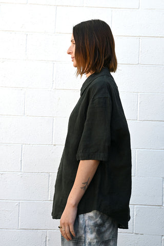 Gradation Linen Coat Shirt