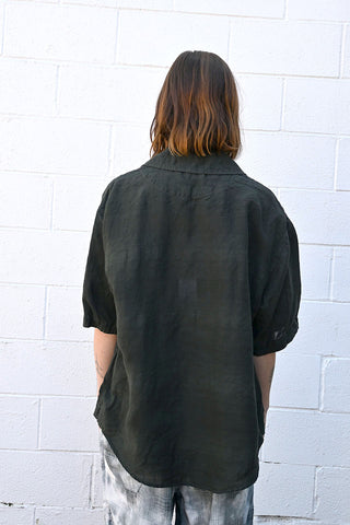 Gradation Linen Coat Shirt