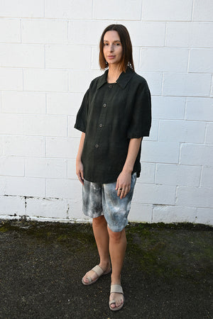 Gradation Linen Coat Shirt