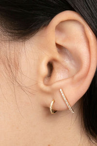 Diamond Long Bar Earring (Single)