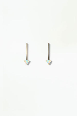 Small Two-Step Bar Earring (Pair)