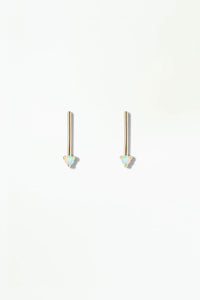 Small Two-Step Bar Earring (Pair)