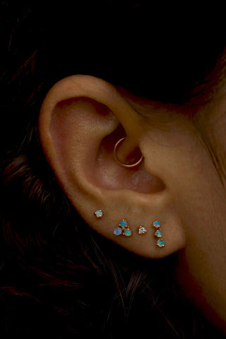Opal 3-Step Stud