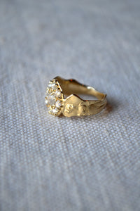 Diamond Flower with Ladies Ring