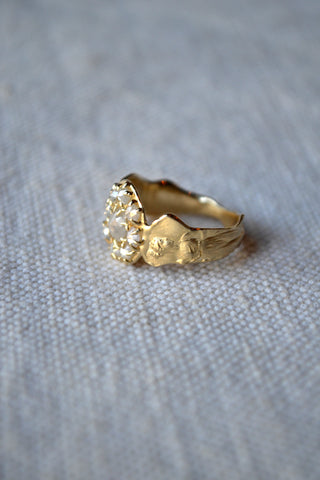 Diamond Flower with Ladies Ring