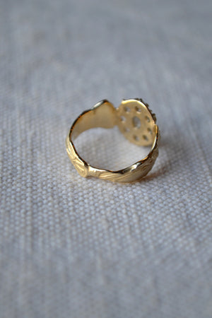 Diamond Flower with Ladies Ring