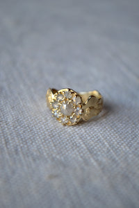 Diamond Flower with Ladies Ring