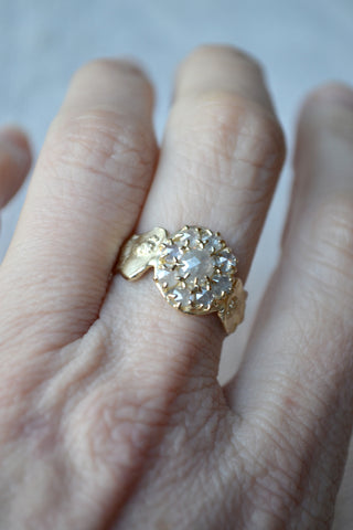 Diamond Flower with Ladies Ring