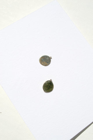 X Large Disc Studs with Diamonds