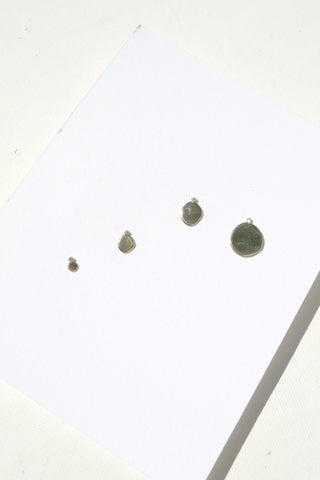 X Large Disc Studs with Diamonds