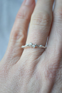 Encrusted Tiny Branch Ring