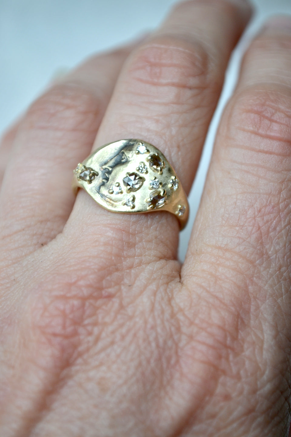 Gold and Diamond Ring