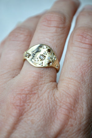 Gold and Diamond Ring