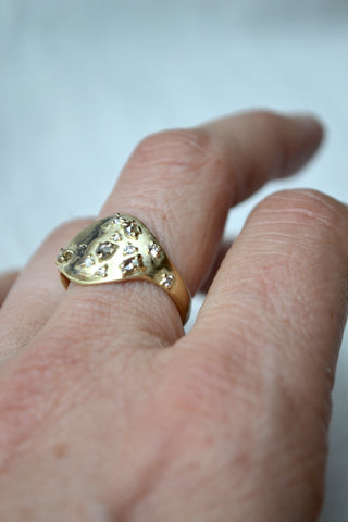 Gold and Diamond Ring