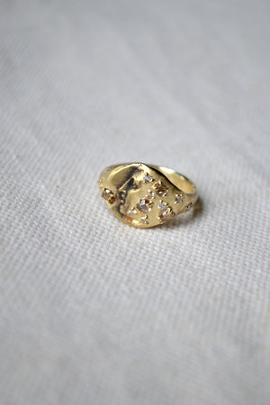 Gold and Diamond Ring