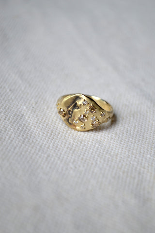 Gold and Diamond Ring