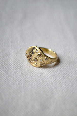 Gold and Diamond Ring