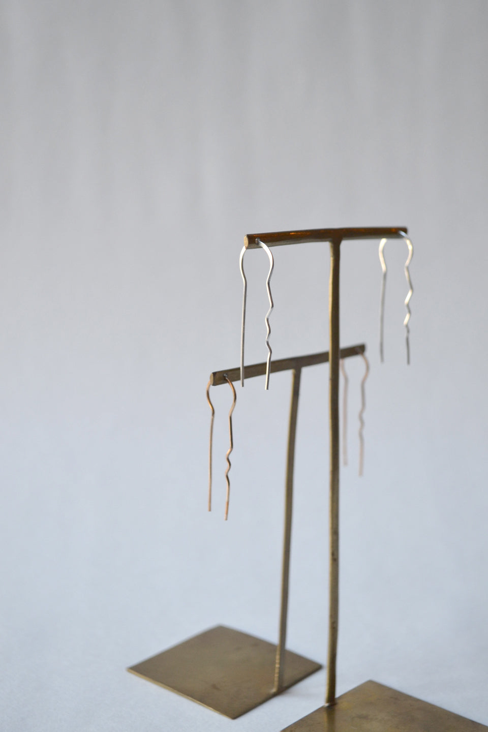 M Hairpin Earrings