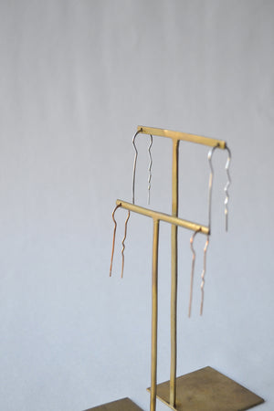 M Hairpin Earrings