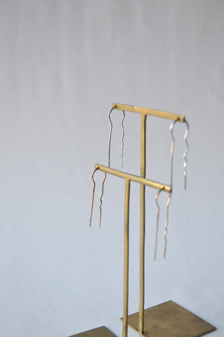M Hairpin Earrings