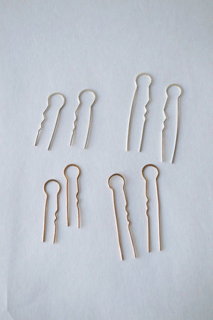 M Hairpin Earrings