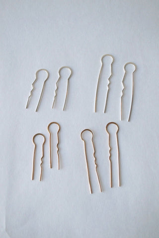 M Hairpin Earrings