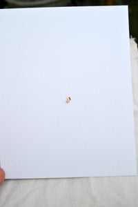 Small Disc Stud with Diamonds